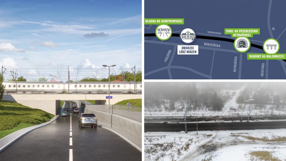 Łódź. Nowe kładka, tunel i wiadukt na Widzewie w Łodzi. Znikną bariery dzielące miasto!