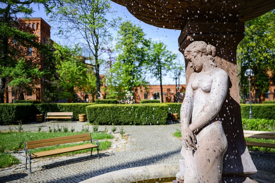Łódź. Ogród w Pałacu Poznańskiego