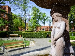 Łódź. Ogród w Pałacu Poznańskiego