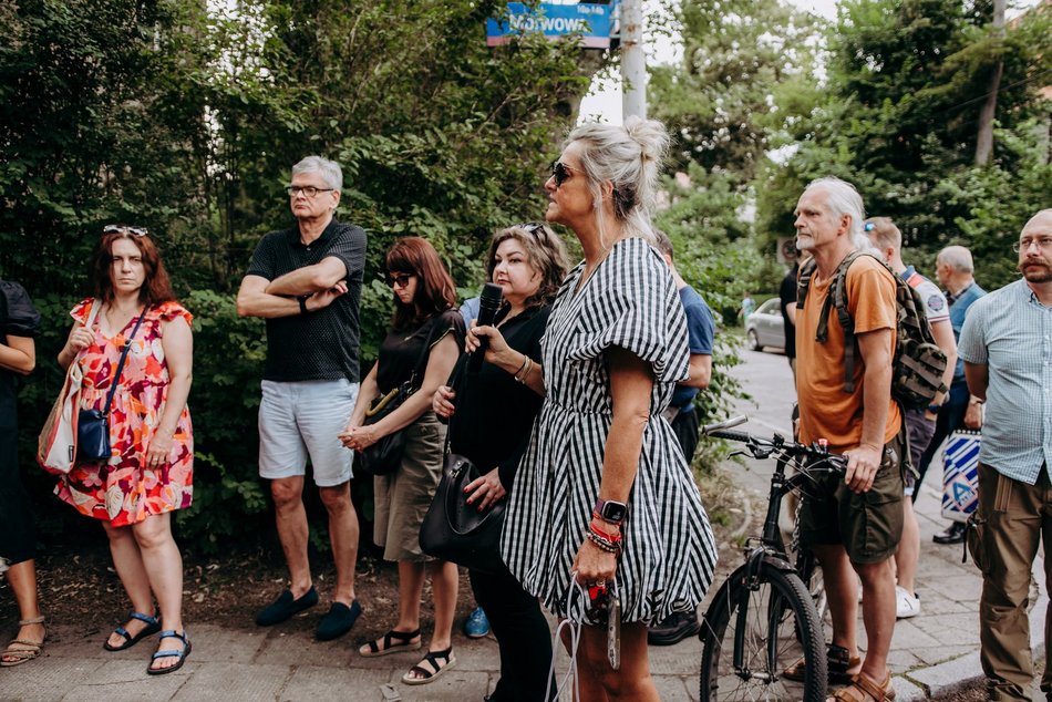 Łódź. Spacer nad rzeką Sokołówką w Łodzi. Dobra frekwencja i rozmowy o inwestycjach