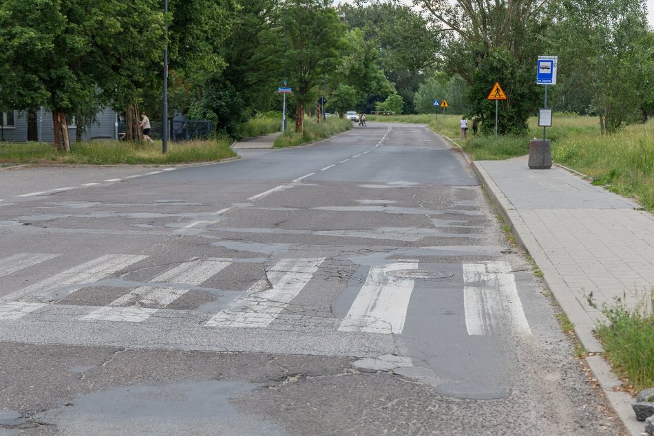 Łódź. Ulica św. Wojciecha w Łodzi