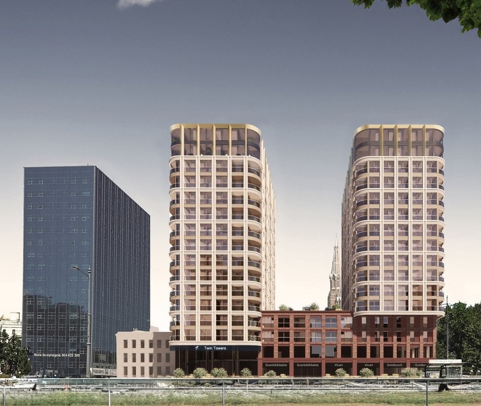 Łódź. Dwie wieże przy Piłsudskiego w Łodzi. Jest pozwolenie na budowę