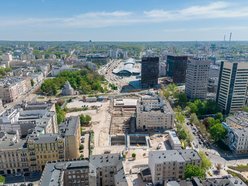 Łódź. Kolej Dużych Prędkości w Łodzi. Budowa komory przy Sienkiewicza