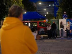 Łódź. Namiot Pełen Wsparcia w Pasażu Schillera