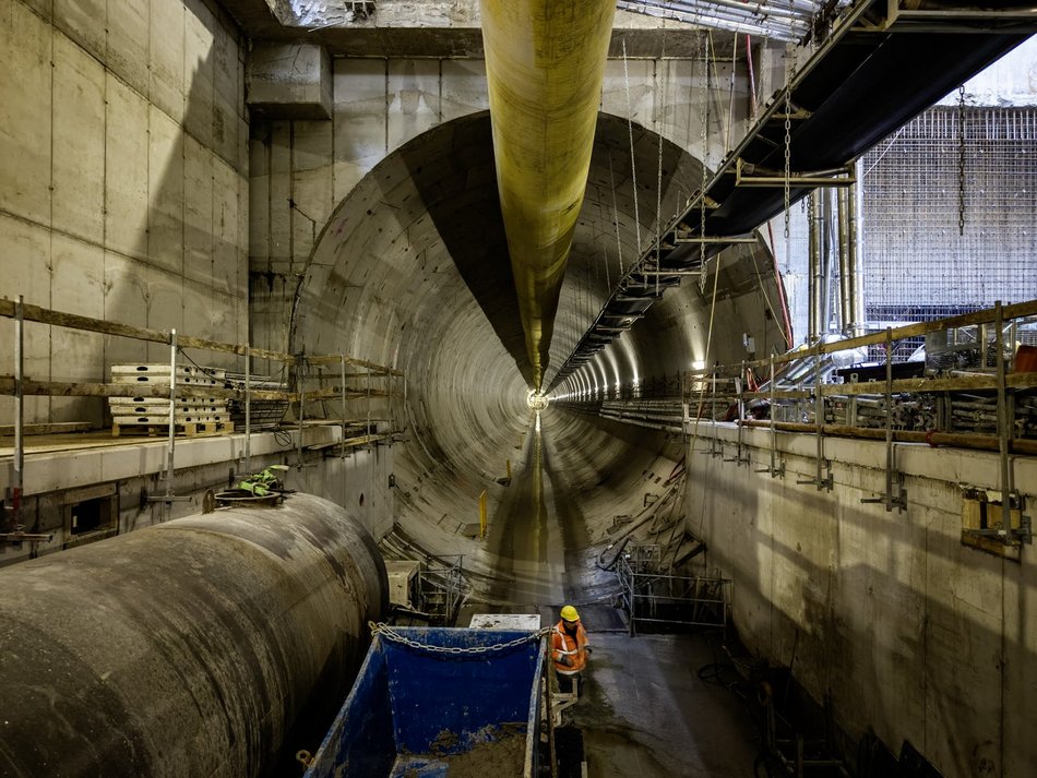 Tunel pod Łodzią. Budowa stacji Łódź Polesie od środka
