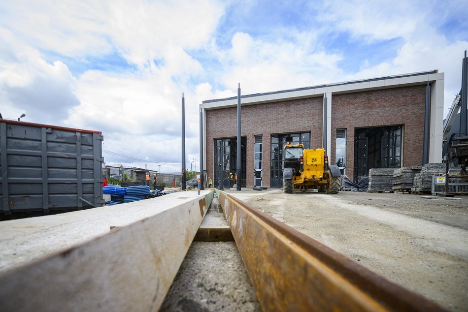 Zajezdnia Helenówek w Łodzi. Aż 1450 metrów nowego torowiska w Zakładzie Techniki