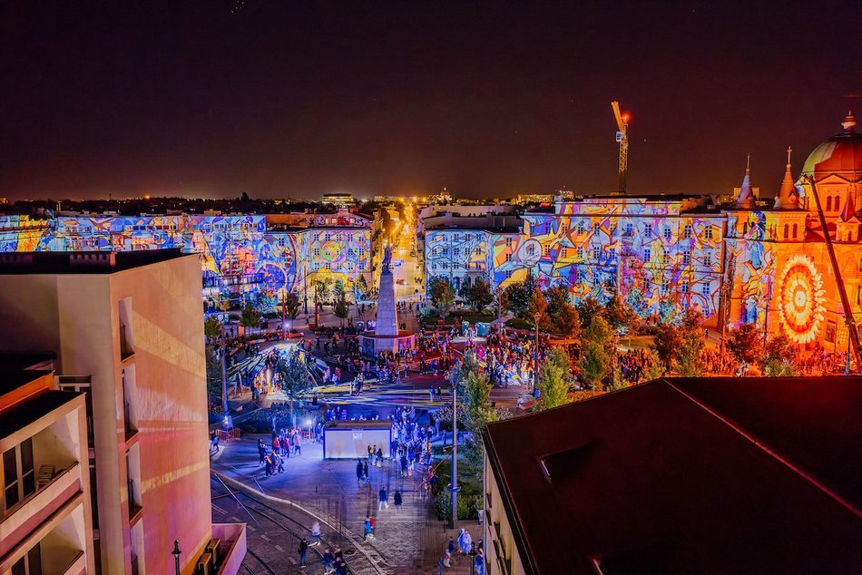 Light Move Festival 2025 Łódź na placu Wolności. Niesamowite widoki!