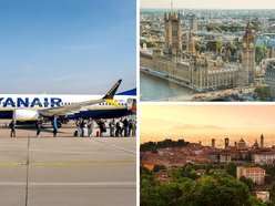 Łódź. Lotnisko w Łodzi, Londyn, Bergamo