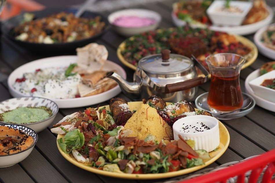 Libańskie danie na talerzu