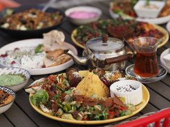 Libańskie danie na talerzu