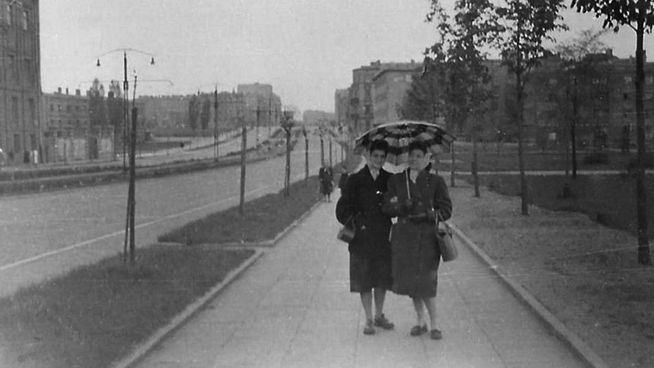 Łódź. Ulica Zachodnia w Łodzi - lata 1952-1954