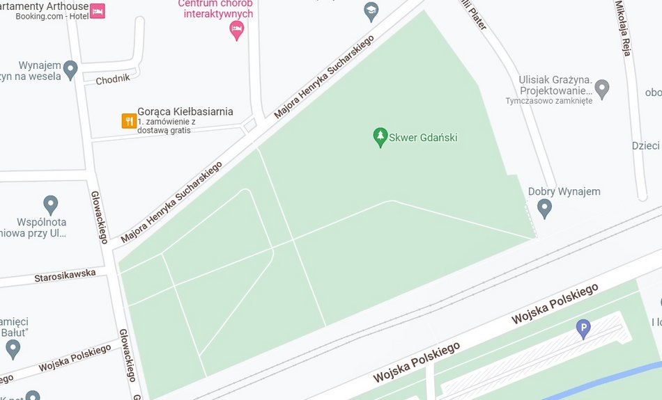 Skwer Gdański, Google Maps