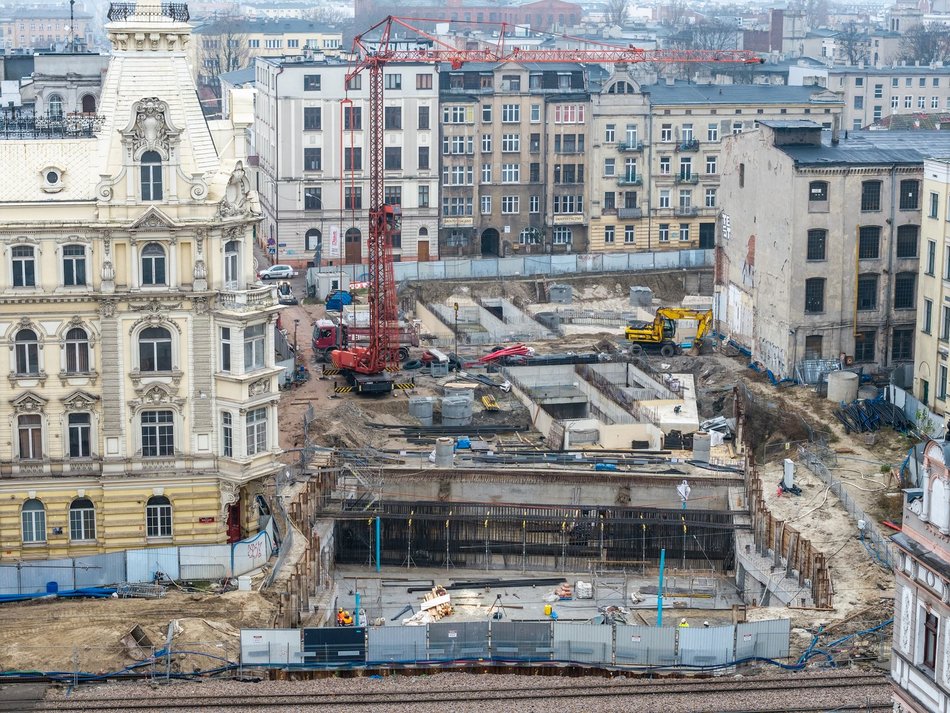 Tunel pod Łodzią. Budowa stacji Łódź Śródmieście nie zwalnia tempa