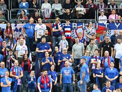 Łódź. Kibice na meczu PGE Budowlani Łódź