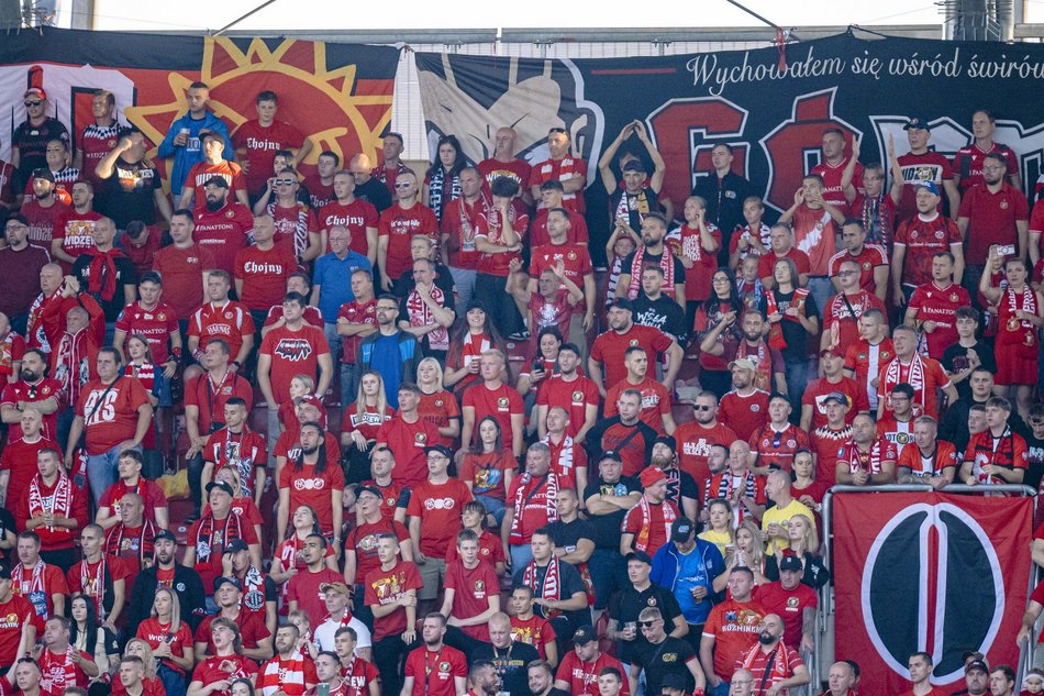 Kibice na meczu Widzew Łódź z Piastem Gliwice!