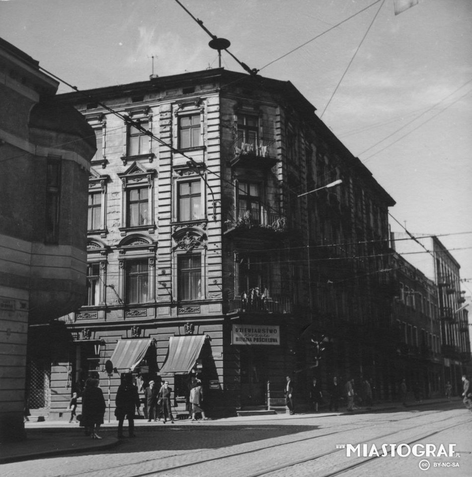 archiwalne zdjęcie ulicy Kilińskiego w Łodzi