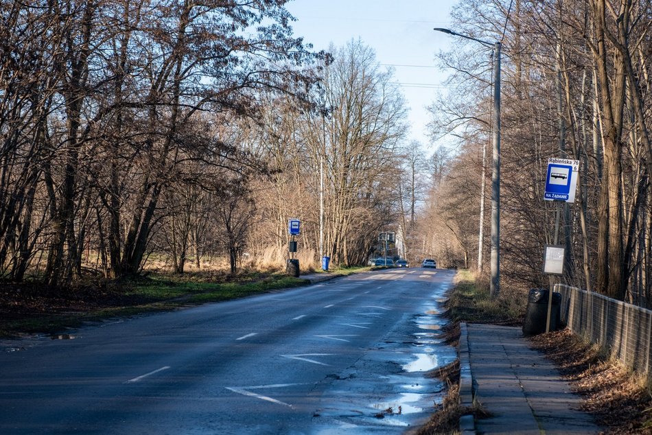 Ulica Rąbieńska do remontu