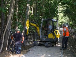 Budowa drogi rowerowej na Księżym Młynie w Łodzi