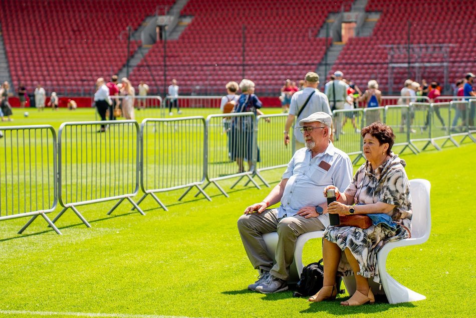 Huczny finał Senioraliów 2026 w Łodzi. Jolanta Kwaśniewska, zajęcia fitness, stoiska i inne