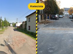 Łódź. Ulica Kwiecista w Łodzi przed i po remoncie