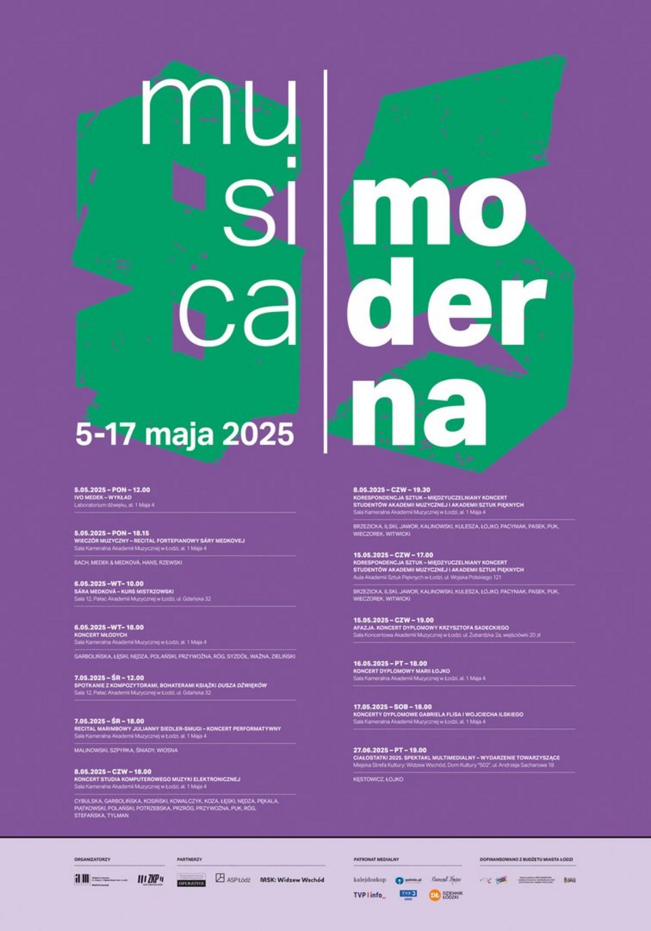 Łódź. Musica Moderna 2025 w Łodzi. Różnorodność form i międzynarodowa obsada