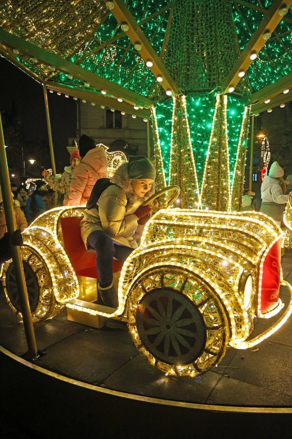 Świąteczna iluminacja Piotrkowskiej Łódź