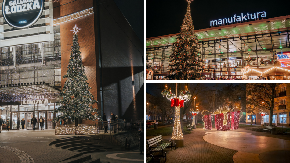 Łódź. Rozświetlony spacer po Łodzi! Zobacz, jak iluminacje rozjaśniają wieczór w mieście