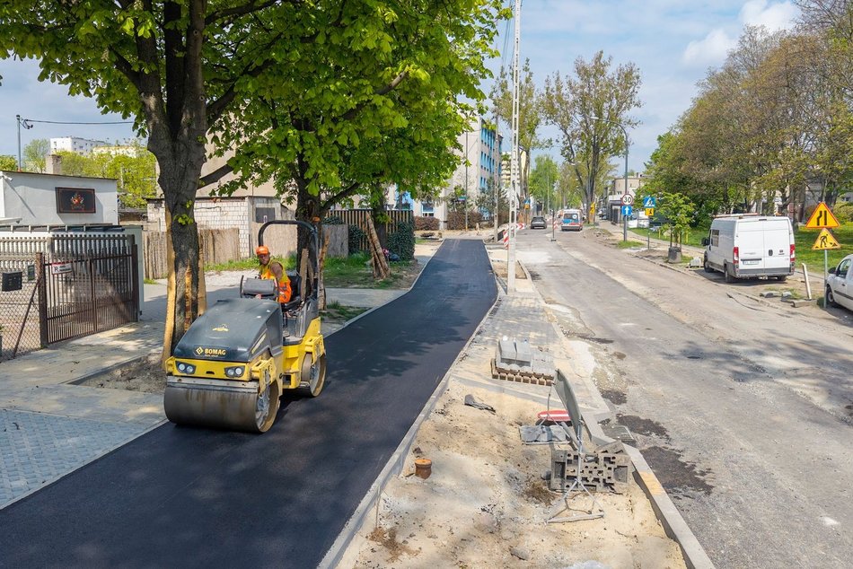 Łódź. Remont ul. Tuszyńskiej w Łodzi