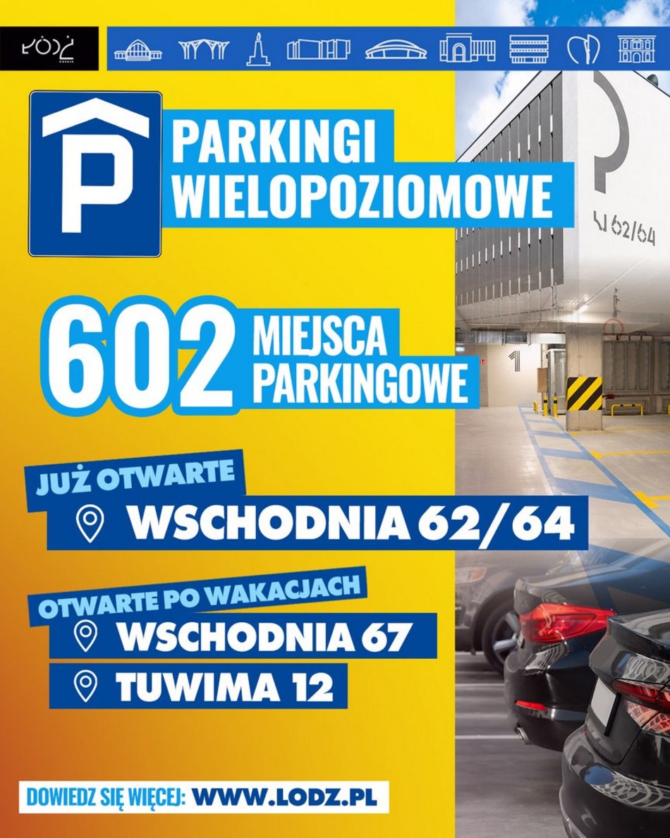 Pierwszy parking wielopoziomowy w Łodzi otwarty! Godzina postoju tańsza niż przy ulicy!