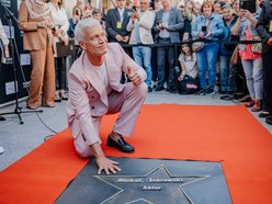 Łódź. Michał Żebrowski z gwiazdą w Alei Gwiazd w Łodzi! Znakomity aktor uhonorowany!
