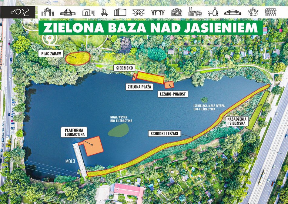 Łódź. Rewolucja nad Jasieniem w Łodzi. Powstaną plaża, plac zabaw, trasa biegowa i więcej