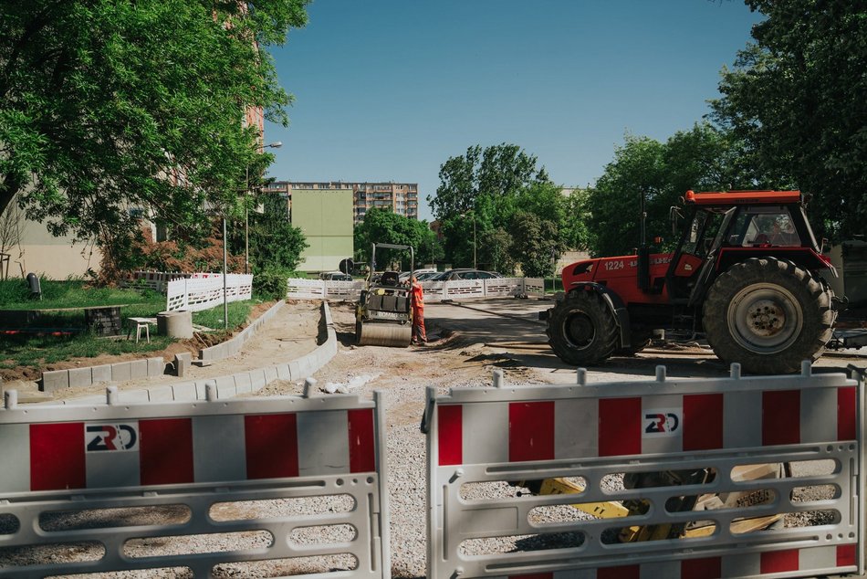Łódź. Remont ul. Szklanej w Łodzi