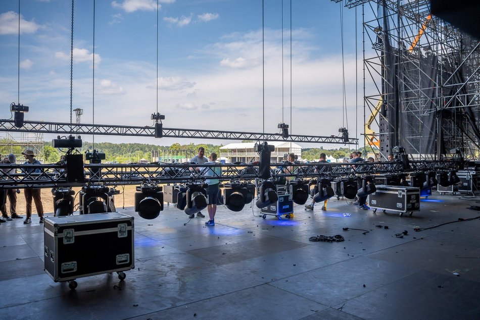 Łodź Summer Festival 2025. Zobacz, jak powstaje festiwalowe miasteczko