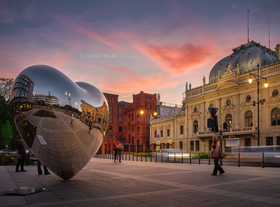 piękna fotografia pokazująca miasto Łódź