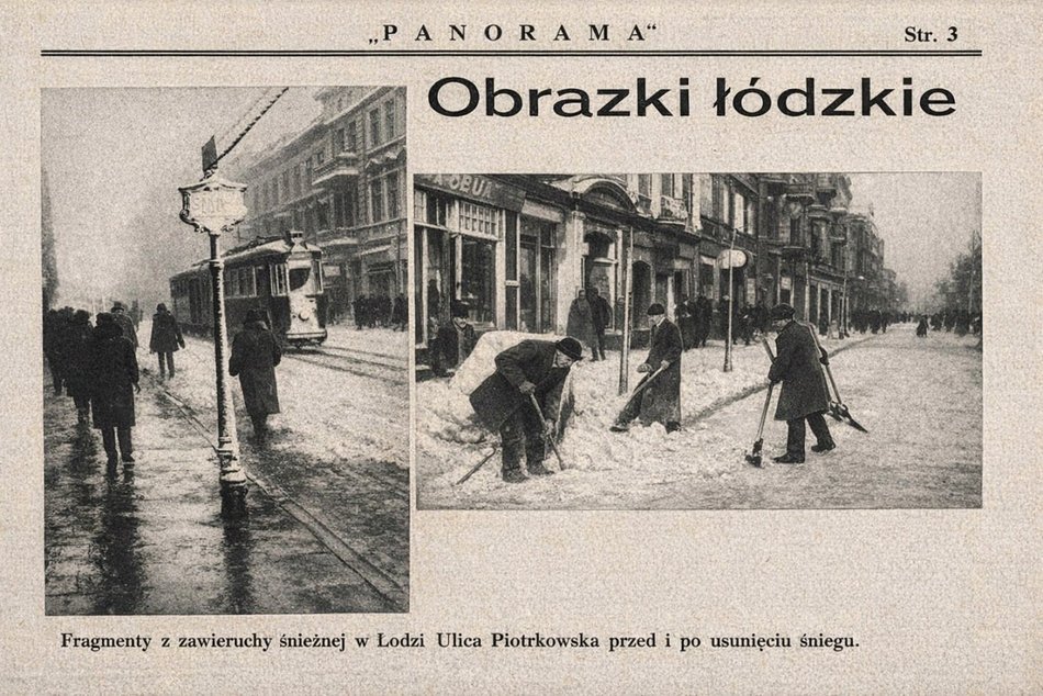 Łódź. Czym były śniegowce w Łodzi? Historia o tym, jak kiedyś w mieście usuwano śnieg