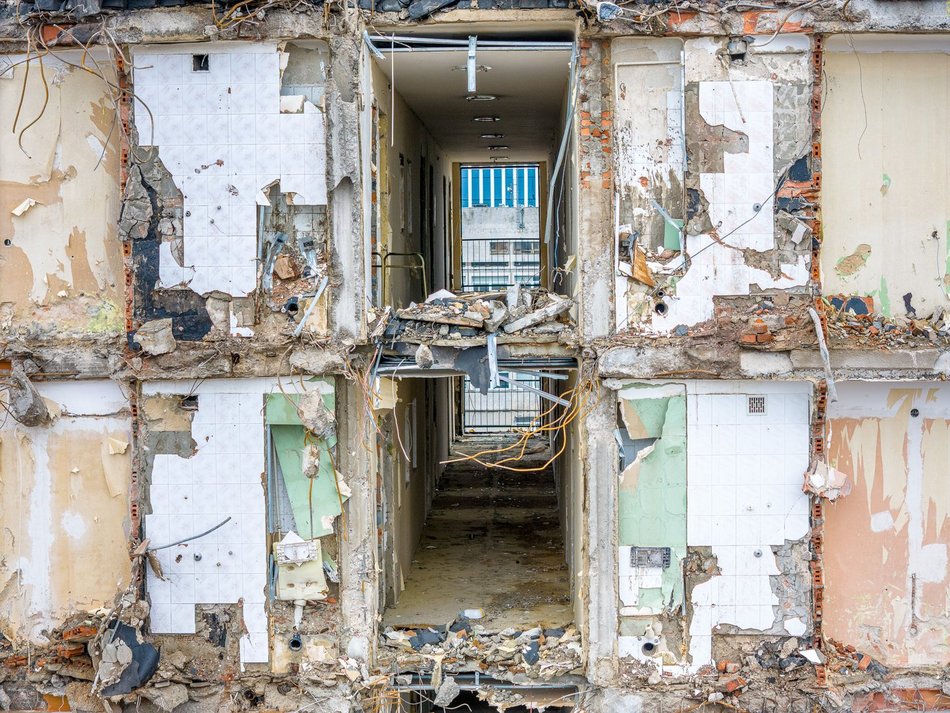 Rozbiórka hotelu Światowit