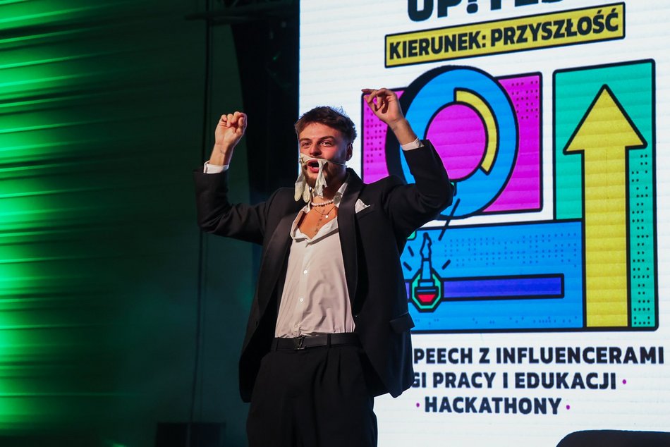 Łódź. Trzeci dzień Future Up! Fest w Łodzi. Byli Maciej Musiał, Kacper Błoński i Czarek Czaruje