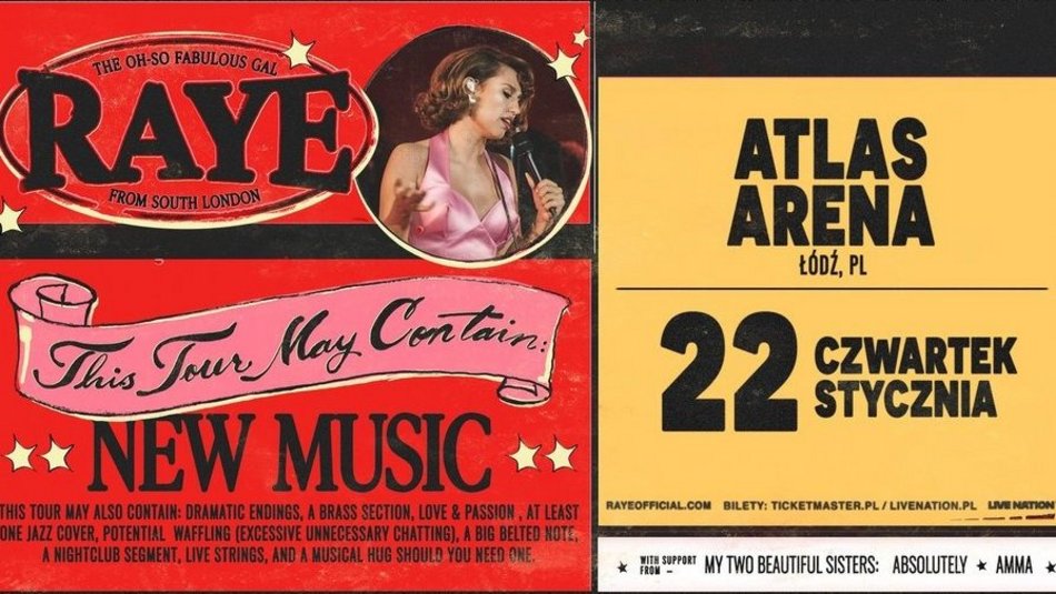 Łódź. Raye w Atlas Arenie w Łodzi