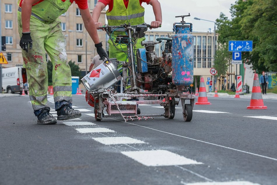 Łódź. Remont Sterlinga w Łodzi. Trwają ostatnie prace przed otwarciem ulicy