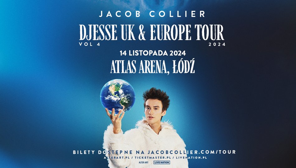 Jacob Collier w Łodzi. Atlas Arena na liście europejskiej trasy koncertowej