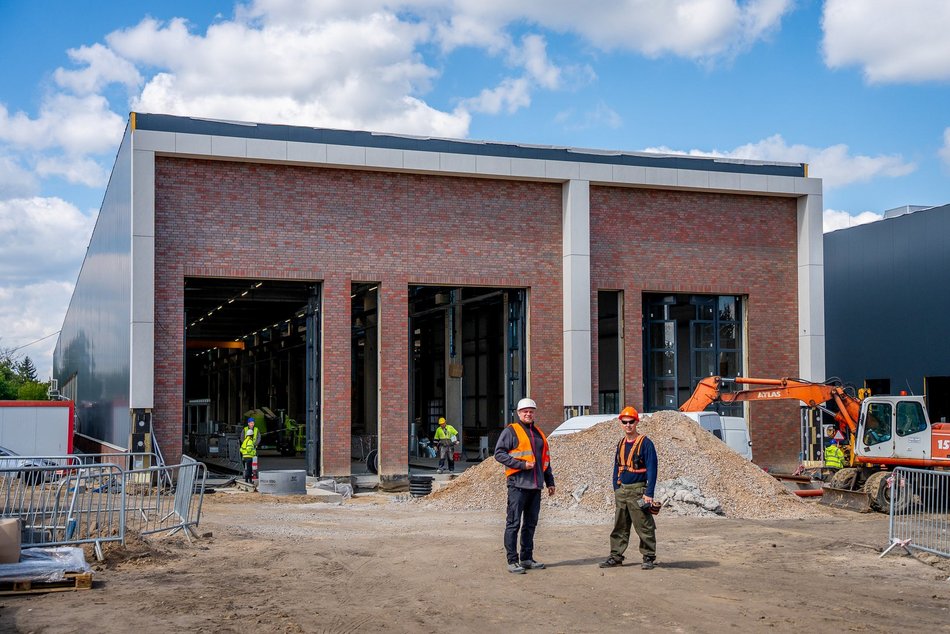 Zajezdnia Helenówek w Łodzi. Konstrukcja ukończona, trwa montaż urządzeń
