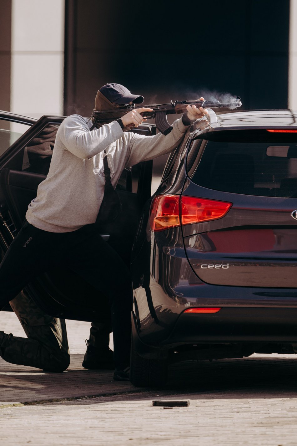 Ćwiczenia służb specjalnych na stadionie im. Władysława Króla w Łodzi