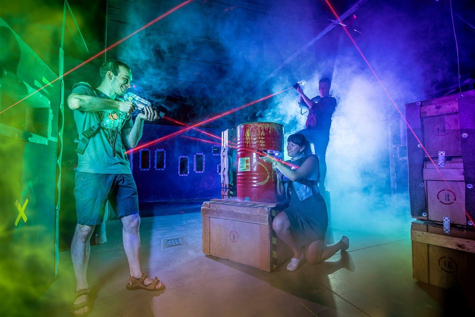 Łódź. Arena Laser Games w Manufakturze