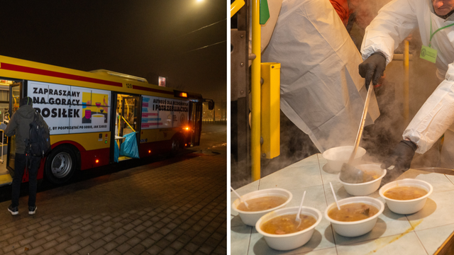 Автобус для людей у кризі бездомності в Лодзі вирушив у рейс. Яким маршрутом він їздить? 