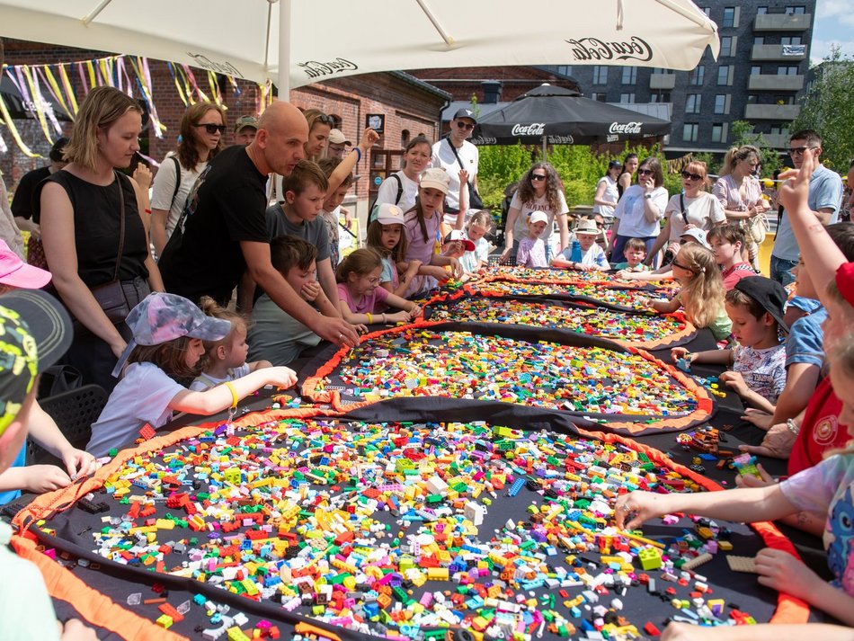 Łódź. Dzień Dziecka w Fuzji Łódź. Strefa klocków, tory przeszkód i konkursy