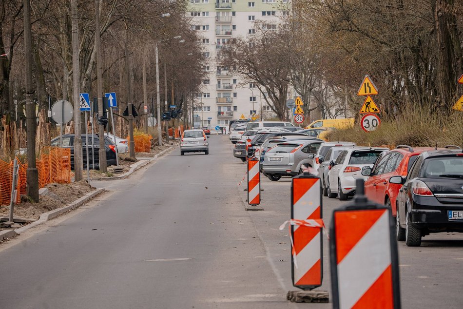 Łódź. Remont ul. Łanowej w Łodzi