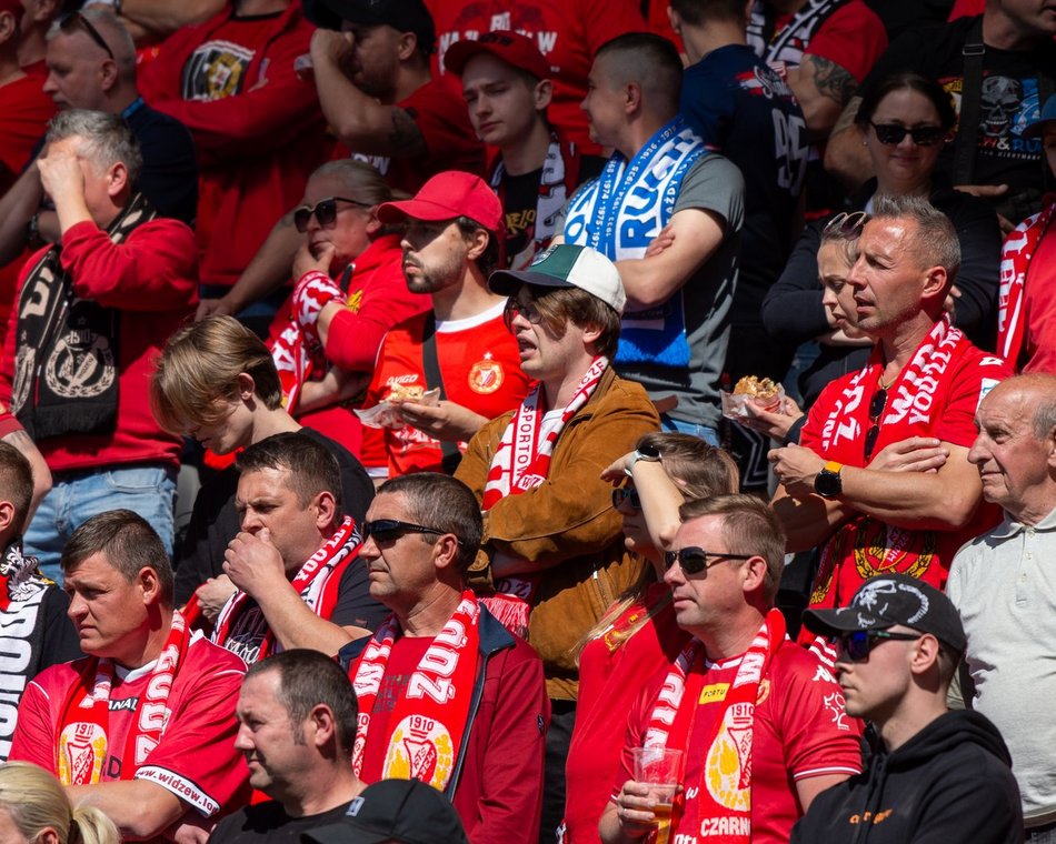 Kibice na meczu Widzew Łódź - Zagłębie Lubin