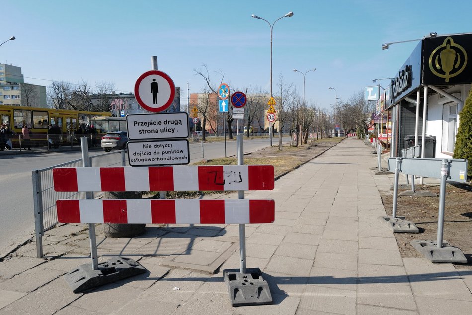 Łódź. Ulica Dąbrowskiego