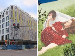 Łodzi. Pusty narożnik znika z centrum Łodzi. Mural na apartamentowcu już cieszy oczy łodzian