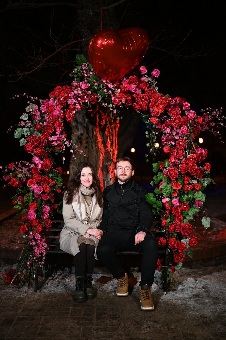 Łódź. Walentynki w Pasażu Rubinsteina w Łodzi. Aż czuć miłość w powietrzu!